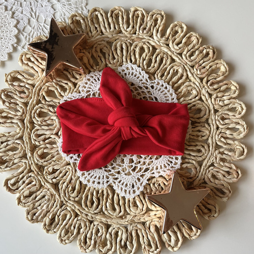 Cerchietto Mamatti OP01 Merry Christmas per bambina - Rosso, Natale Pin-up