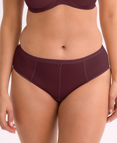 Mutandine da donna GFP 1058 Sonia Gaia - eleganti, integrate, in delicato materiale a rete e a coste, confortevoli, con fiocco