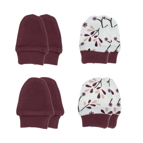 217083 Guanti in cotone Alisa Nicol confezione da 4 pezzi - per neonati