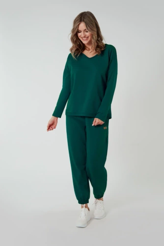 Madri Pantaloni donna Moda italiana - verde