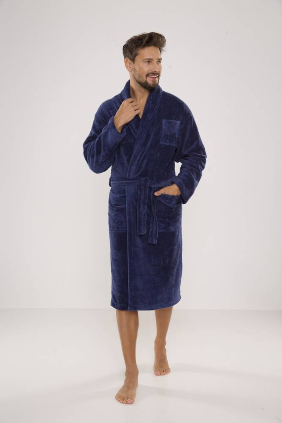 811 Accappatoio in felpa da uomo De Lafense - denim