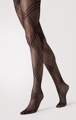 G6125 Tess collant Fiore - fantasia 30 den, microfibra, elegante