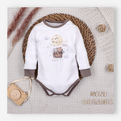 Body Nini 100% Balloon Friends cotone biologico, prodotto in Polonia