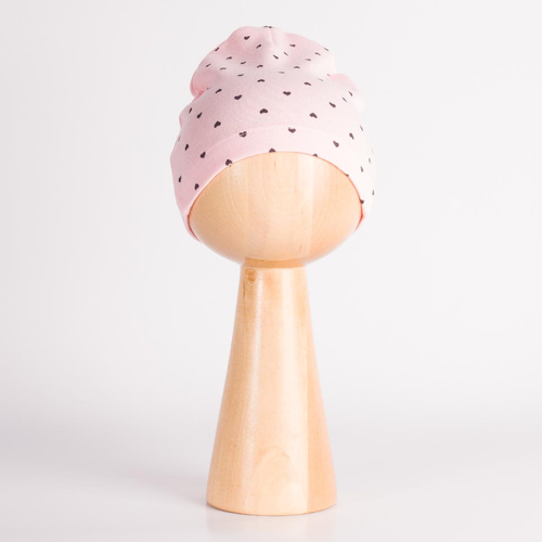 Cappellino Neonato Nicol Tosia 225054 100% Cotone Rosa con Cuoricini