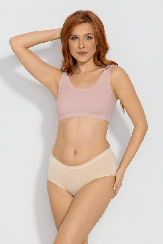 Top cotone Zoya Mitex senza ferretto bustier comodo pink