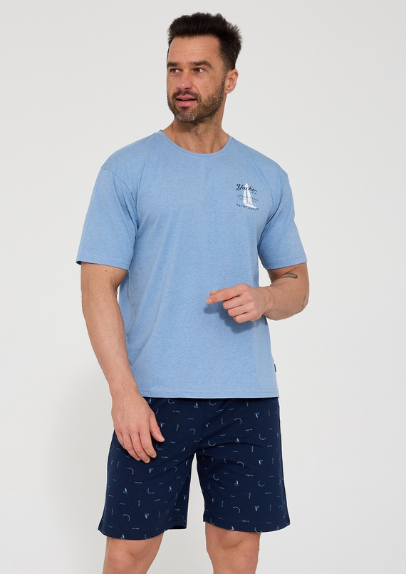 Pigiama uomo Cornette 326/209 Pacific 100% cotone manica corta