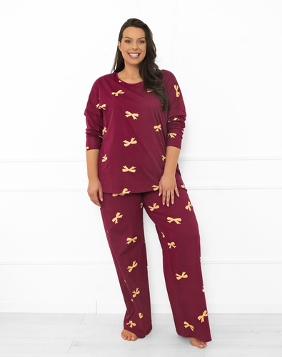 Kwadro Pigiama da donna Moda italiana - cotone, manica lunga e pantaloni