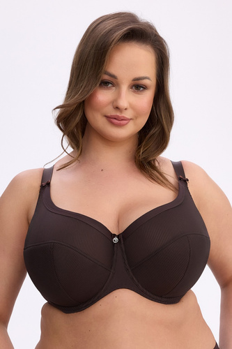 Reggiseno semi soft Gaia BS1058 Sonia marrone – sostegno stabile