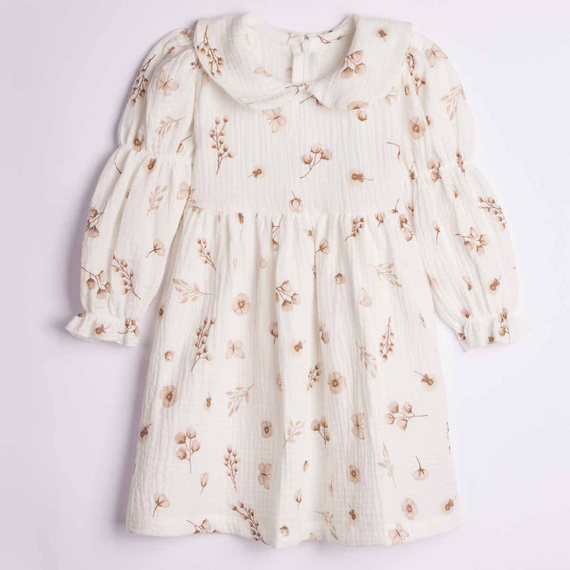 Vestito bambina Nicol 224280 mussola 100% cotone manica lunga