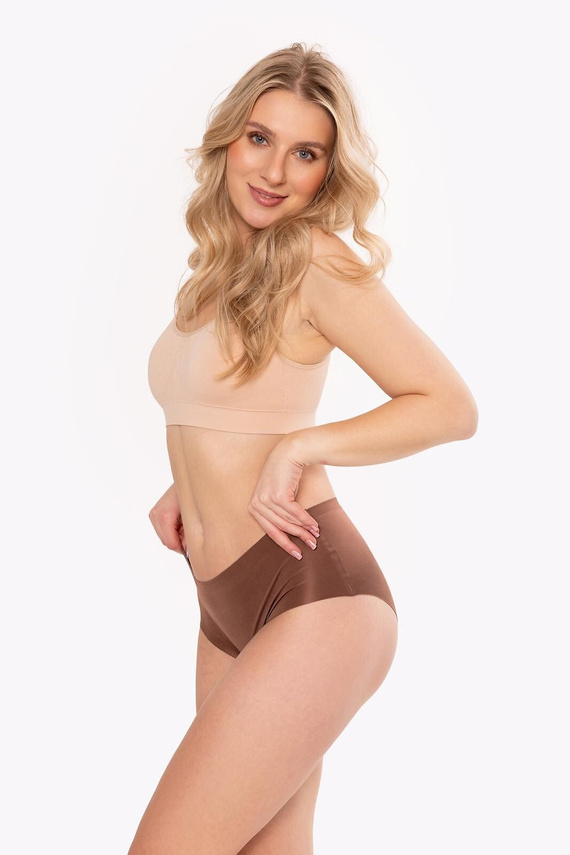 Slip donna Julimex Chocolate Midi INVISIBLE LINE senza cuciture