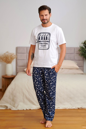 Pigiama Uomo Doctor Nap 7554 Sunny Coast Cotone Pantaloni Lunghi