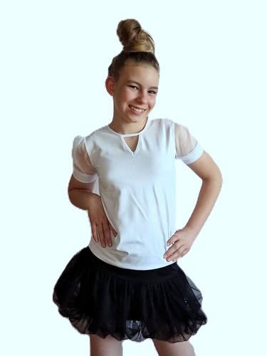 Camicetta per bambini Sonia Bambarillo - bianca, in cotone, elegante e comoda