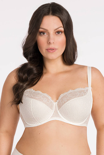 Gorsenia K 357 Blanca Reggiseno semi-imbottito taglia grande - ecru