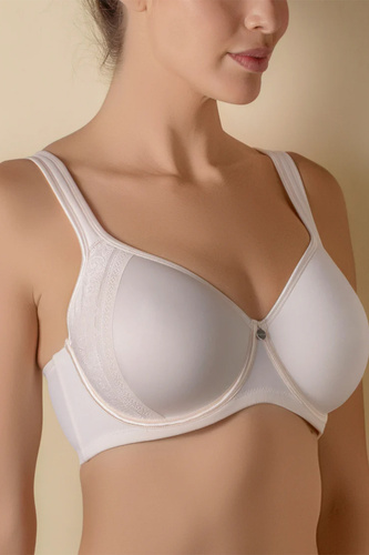 Reggiseno Spacer Mia Selene imbottito con ferretto e pizzo rosa rose