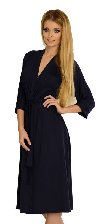 942 Visa Vestaglia lunga De Lafense - blu navy