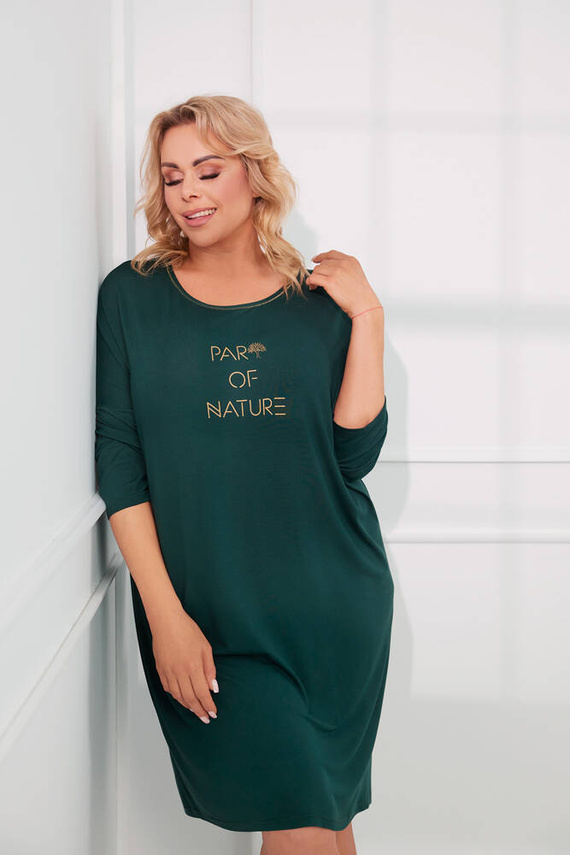 Camicia da notte Natura 3/4 Moda italiana - verde