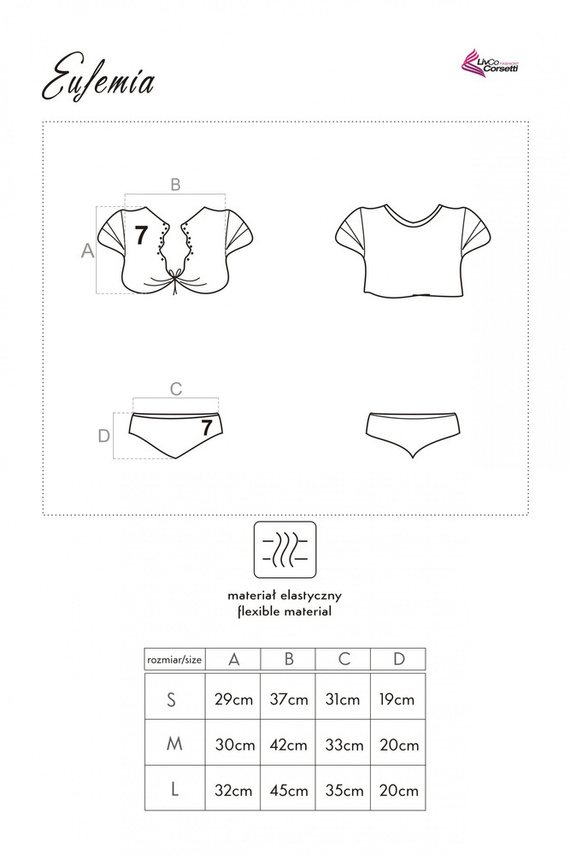 Eufemia LC 90054 LivCo Corsetti Costume di moda
