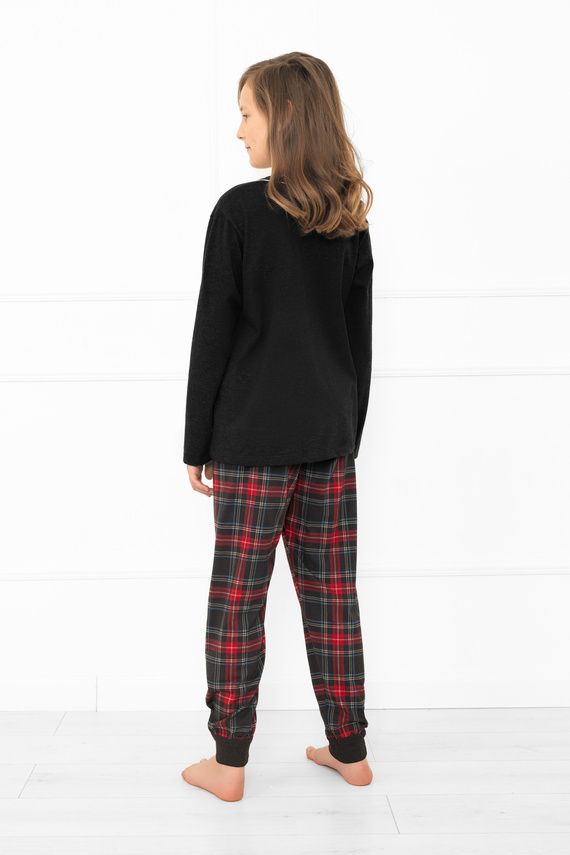 Pigiama Rusoli bambino Moda italiana melange scuro - cotone, lungo, fantasia natalizia