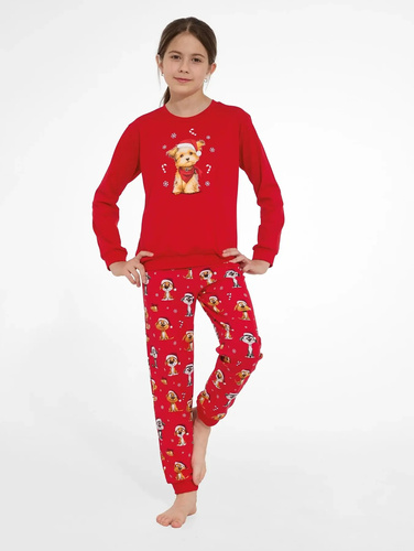 Cornette Dog 2 Christmas 592/206 Pigiama Natalizia per Ragazza in Cotone