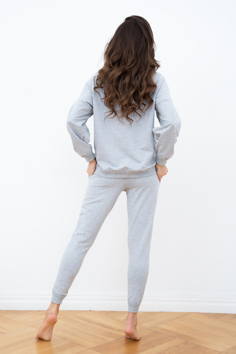 Parma Donna Set manica lunga, pantaloni Moda Italiana - grigio