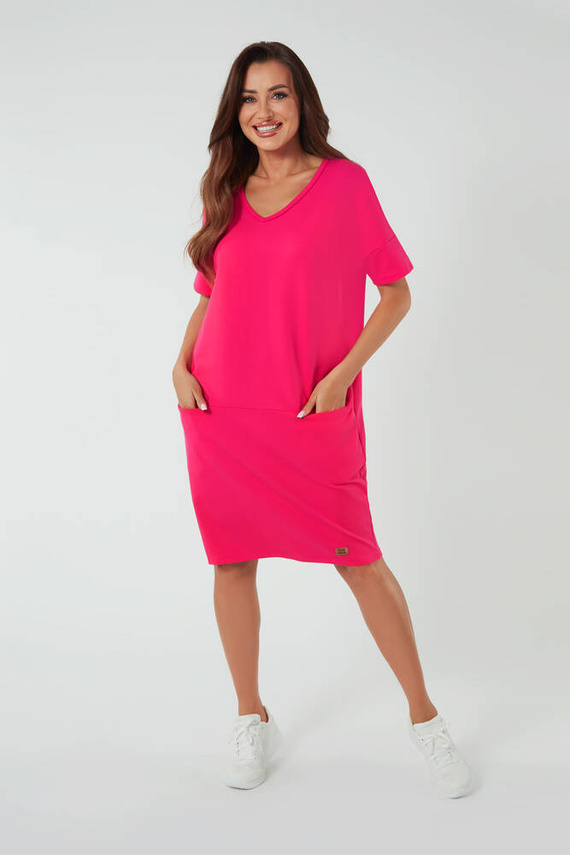 Tunica da donna Stella a maniche corte Italian Fashion - fucsia