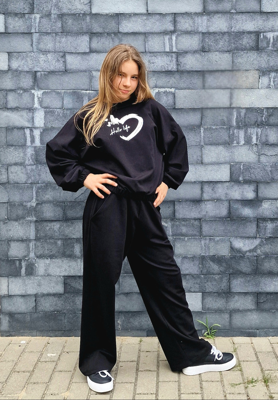 Gaja Pantalone bambino Bambarillo nero | tuta, cotone ed elastico