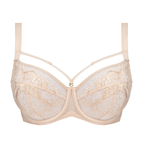 Reggiseno Silja Soft Unikat beige - morbido con spalline decorative, elegante e confortevole