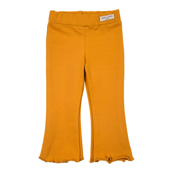 Leggings Simply Comfy per bambini, pantaloni a campana Eevi honey- 100% cotone, comodi e alla moda