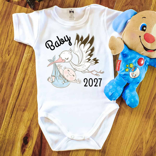SKU: N053-1 Body neonato BABY 2027 born in, moocha, 100% cotone
