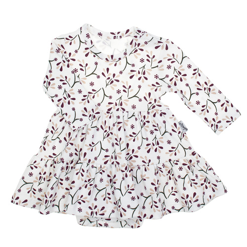 217159 Abito-corpo Alisa Nicol - cotone, manica lunga, fantasia floreale