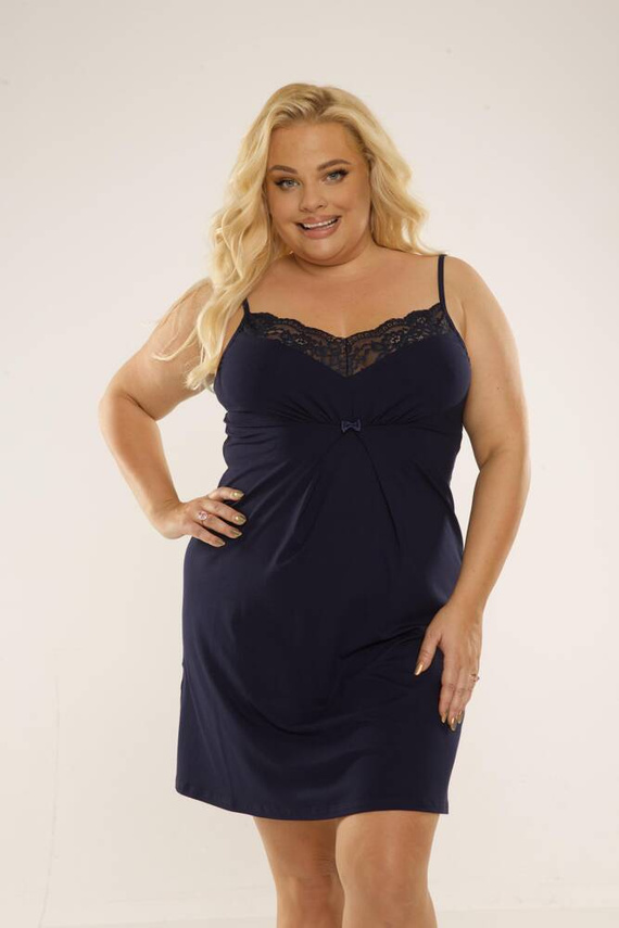 995 Camicia da notte Chantal - blu navy