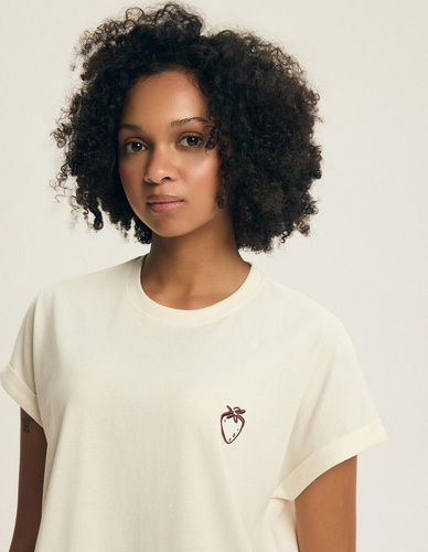 Pigiama donna Henderson Evika 44464 – cotone, ricamo frutta, shorts