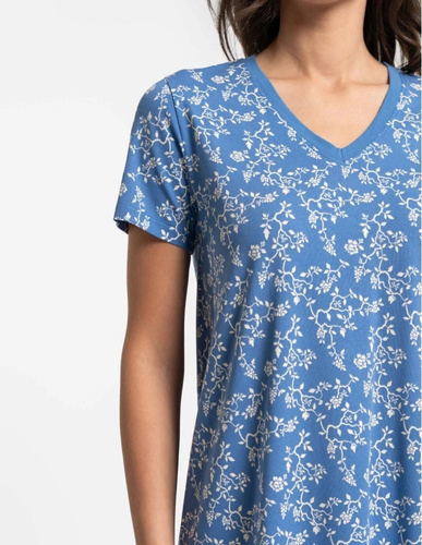 Camicia da notte donna Moraj PDK2700-009 cotone V collo comoda