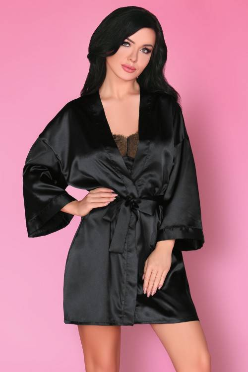 Dorettela LC 90394 Nero Beauty Onyx Collection Accappatoio donna LivCo Corsetti