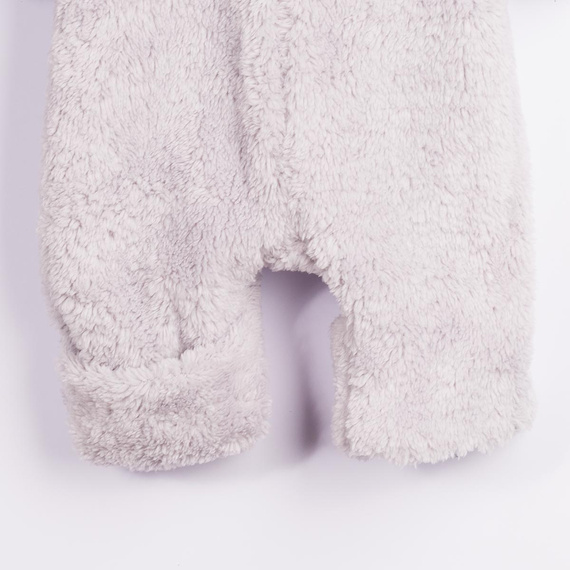 228269 Nicol FARMA Tuta neonato orsetto grigio con cappuccio cotone