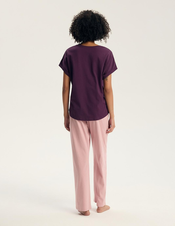 Pigiama donna Henderson Ginni 45420 100% cotone pantaloni lunghi gatti