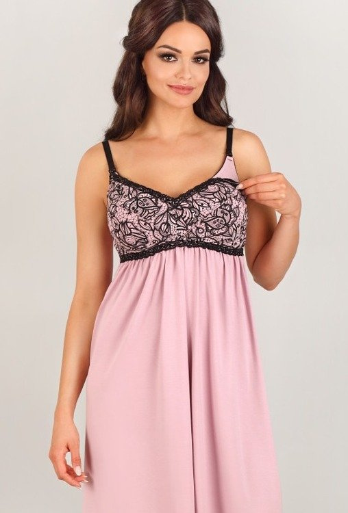 3007 MK Camicia da notte per gravidanza e allattamento Lupoline