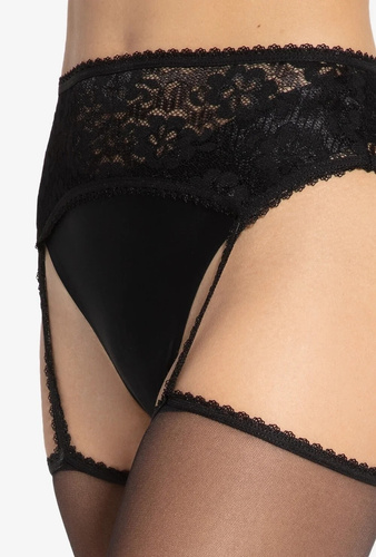 Gatta Babette 02 Strip Panty Nero – collant da donna con pizzo Lycra
