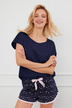 Pigiama corto - blu navy