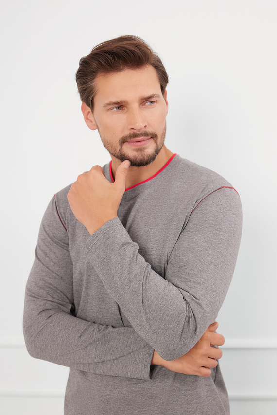 Ludwik Pigiama uomo manica lunga, pantaloni lunghi Moda italiana - ¶r. melange