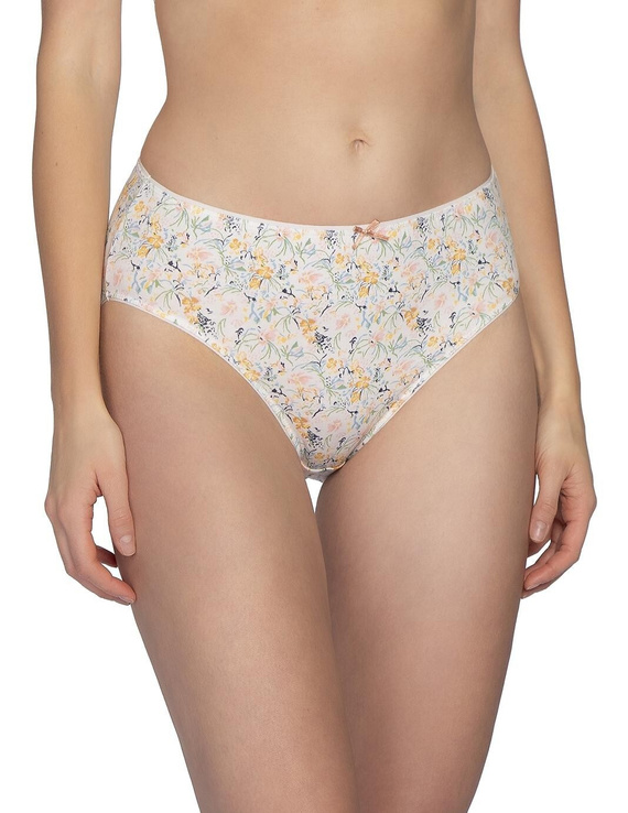 Figi L-120 BI-105 Lama Slip da donna in cotone Bikini 3 pezzi floreali