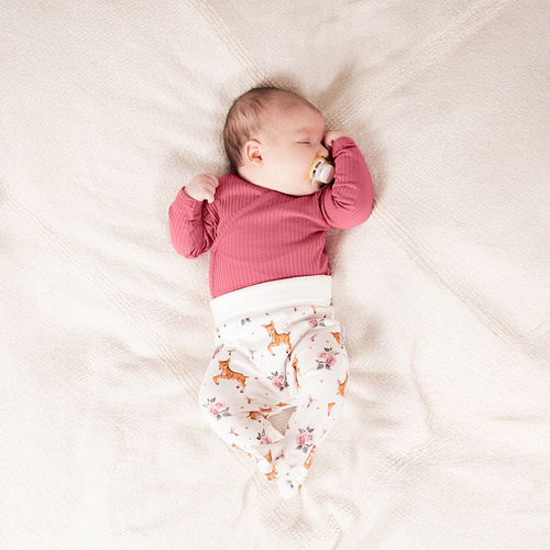 216009 Mezza nanna Lala Nicol - 100% cotone, stampa con sardine e rose