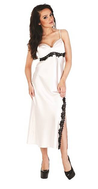 926 Kleoree Camicia da notte lunga De Lafense - perla