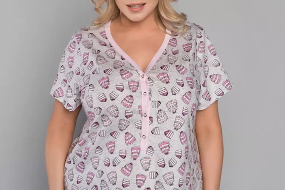 Dolce Camicia da donna a maniche corte Moda italiana - stampa