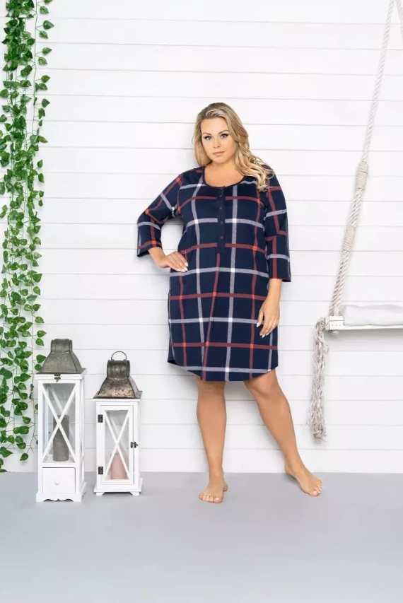 Izera camicia da donna per l'allattamento a 3/4 Moda Italiana - stampa