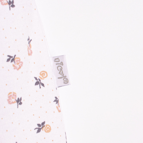 Body per bambina Nicol 220095 con maniche corte, cotone, fiori delicati