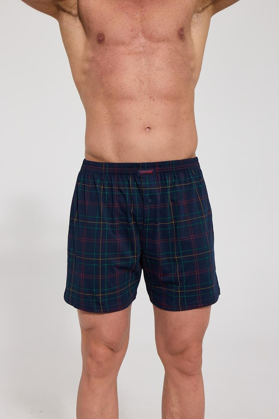 Boxer da uomo Cornette Comfort 002/357 008/357 blu navy 100% cotone