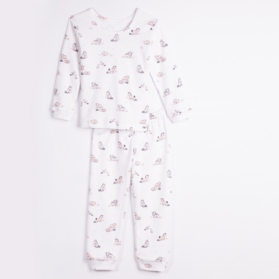 228036 Nicol FARMA Pigiama bambini 100% cotone manica lunga animali