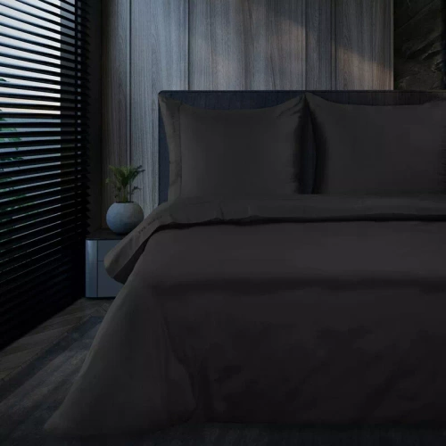 1B Elegante biancheria da letto in raso Eva Minge Eurofirany nero | 100% cotone macosatino