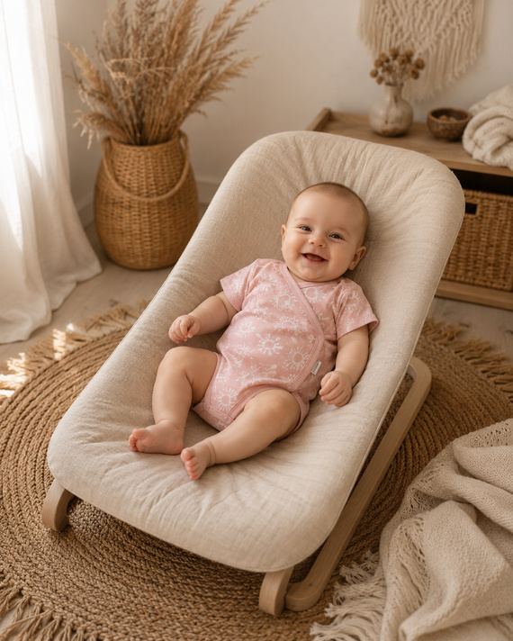 Body neonato Mamatti BK16325 rosa in cotone manica corta con cuoricini